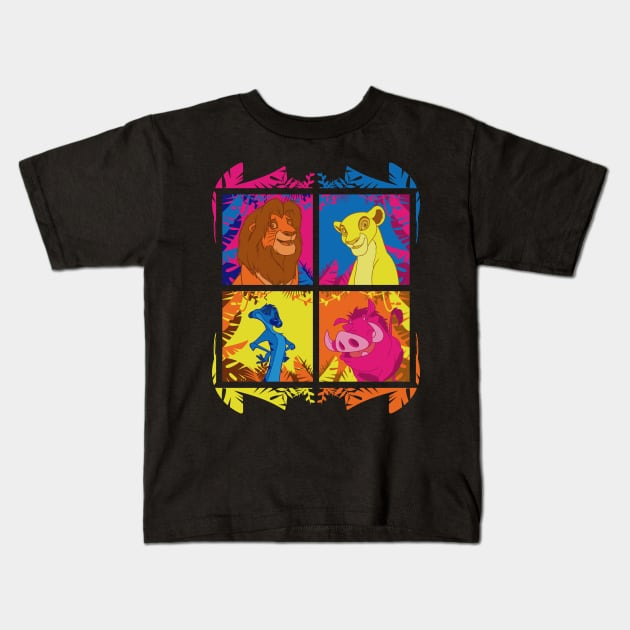 Pop Jungle Kids T-Shirt by Angel_Rotten